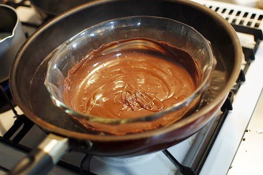 チョコ湯煎